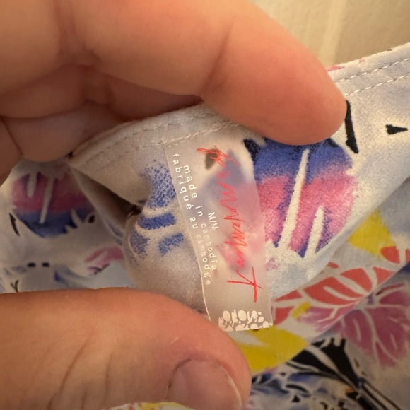 FP Movement by Free People Vibrant Floral athletic Tank Top - Blue, Pink, Yellow - Picture 5 of 5